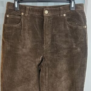 Jones New York Sport Olive Corduroy Trousers (size 8)